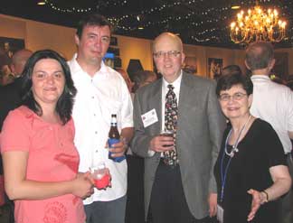 Paul Jarosz, outgoing board chairman with guests