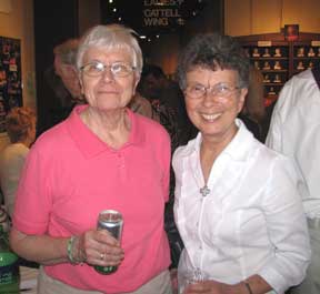 Sr. Pat Bergen and Sr Marlene Schemmel of The Well at Laugh for Literacy 2011